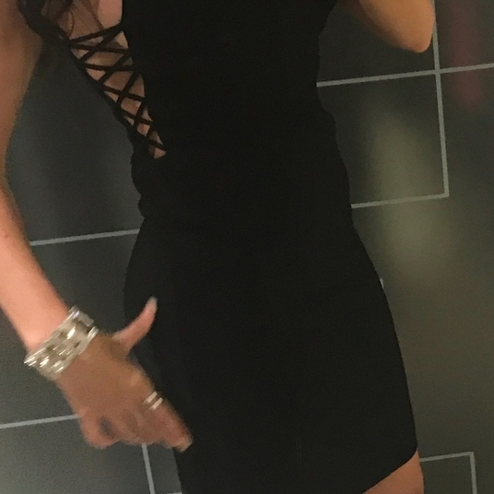 Black bodycon bandage Marciano dress sexy large
